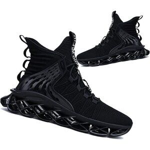 🆕  Mesh Steel Toe Shoes Black&White Men Women Breathable Safety Work Sneakers